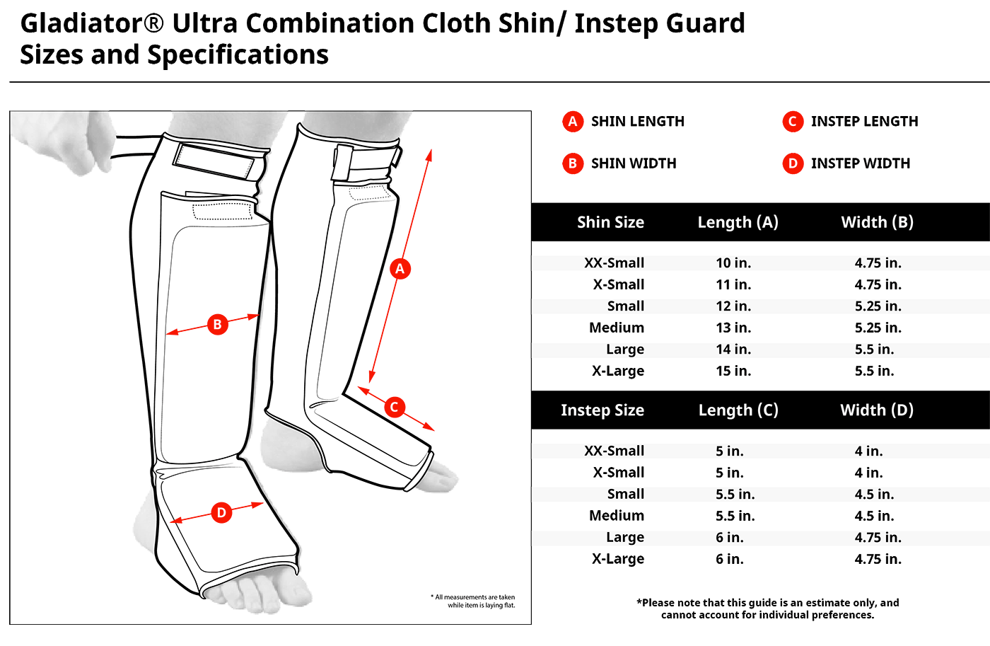 Protège-tibia / coup-de-pied en tissu - Gladiator Ultra - e-tao.ca