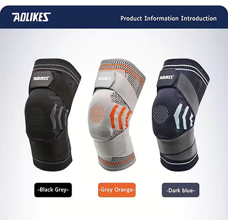 Genouillère sportive avec compression et bande antidérapante - e-tao.ca