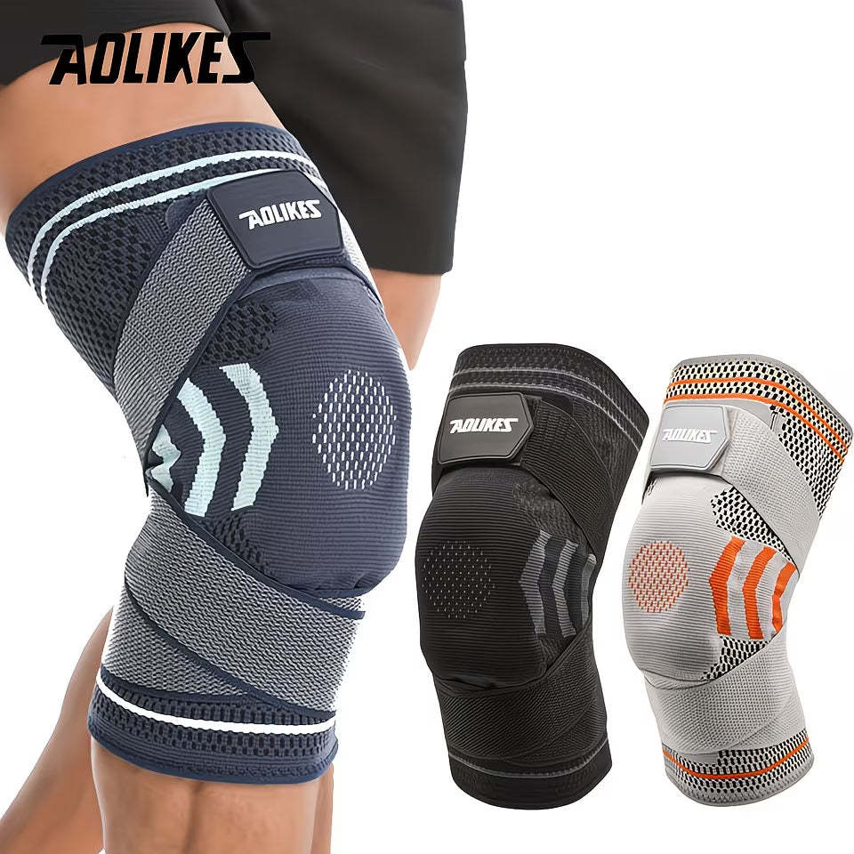 Genouillère sportive avec compression et bande antidérapante - e-tao.ca