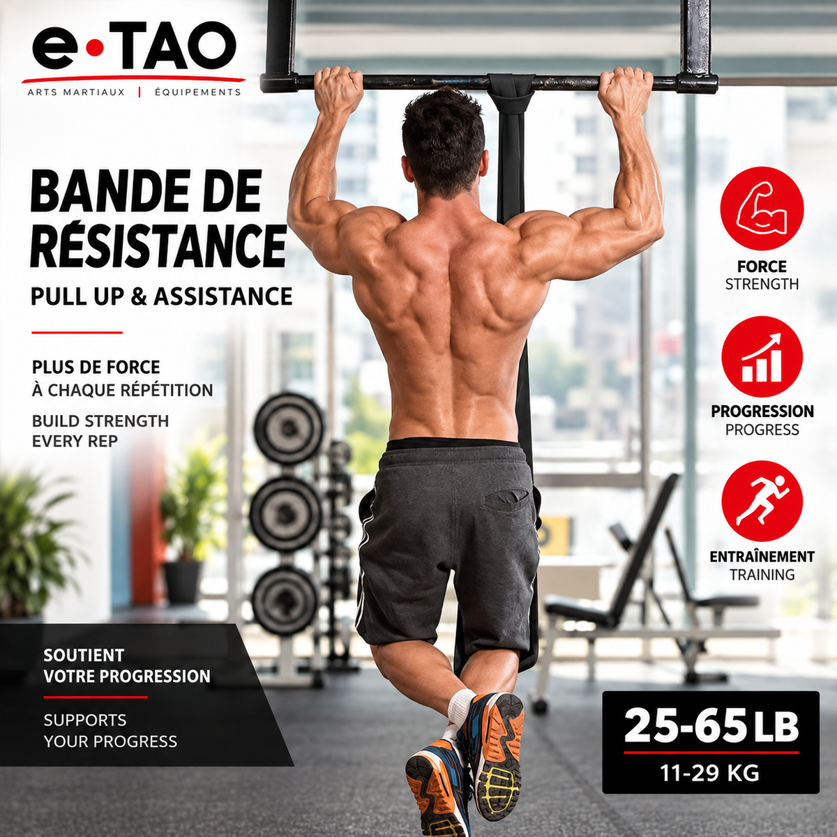 Bande de résistance - 25-65 lb