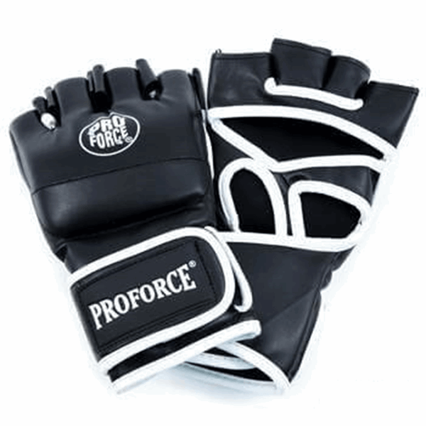Gant de MMA en cuir - Proforce Gladiator - Noir et blanc
