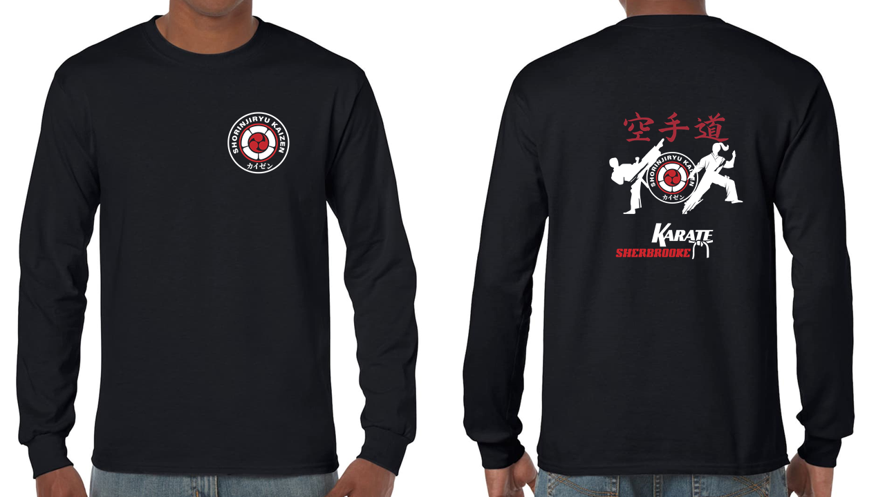 chandail manches longues - Kaizen - Noir