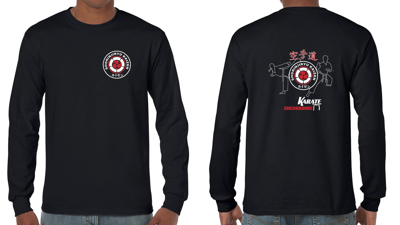 chandail manches longues - Kaizen - Noir