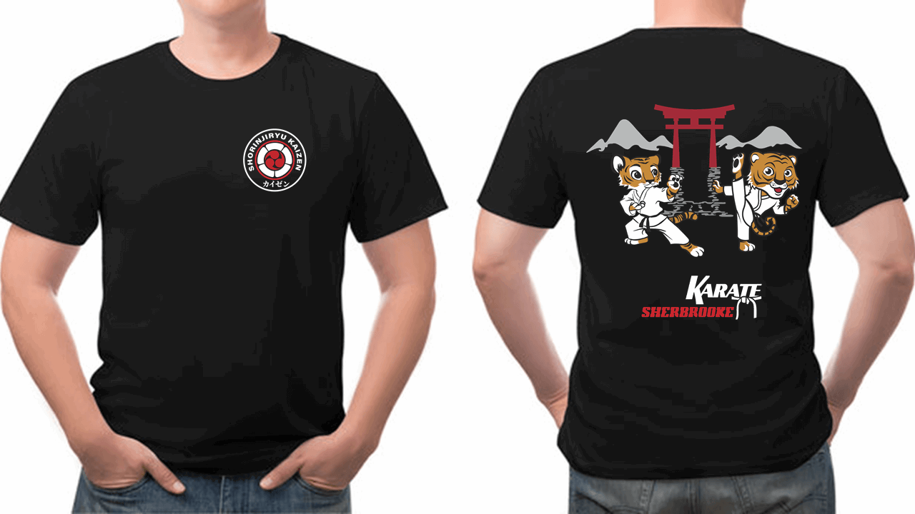 Copie de T-shirt noir - Modèle pour adultes (Tigres) - Shorinjiryu Kaizen