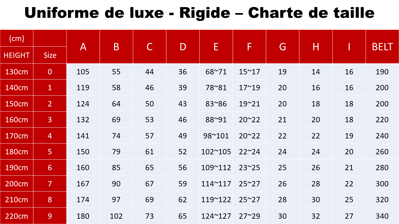 Uniforme de Karaté (Karategi) de luxe - Rigide