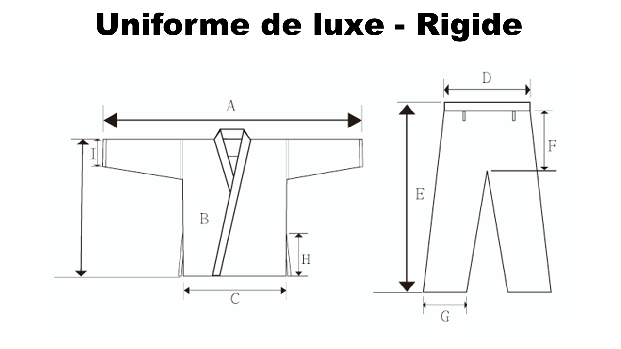 Uniforme de Karaté (Karategi) de luxe - Rigide