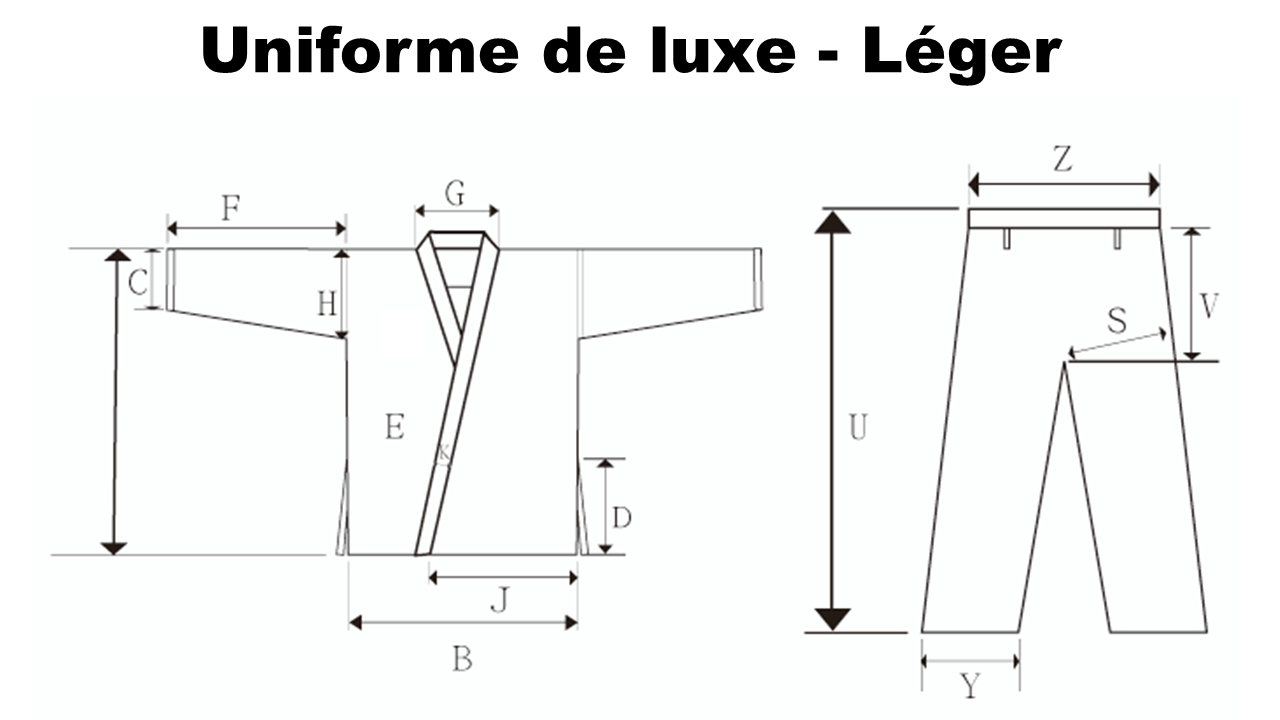 Uniforme de Karaté (karategi) de luxe - Léger (Mi-rigide)