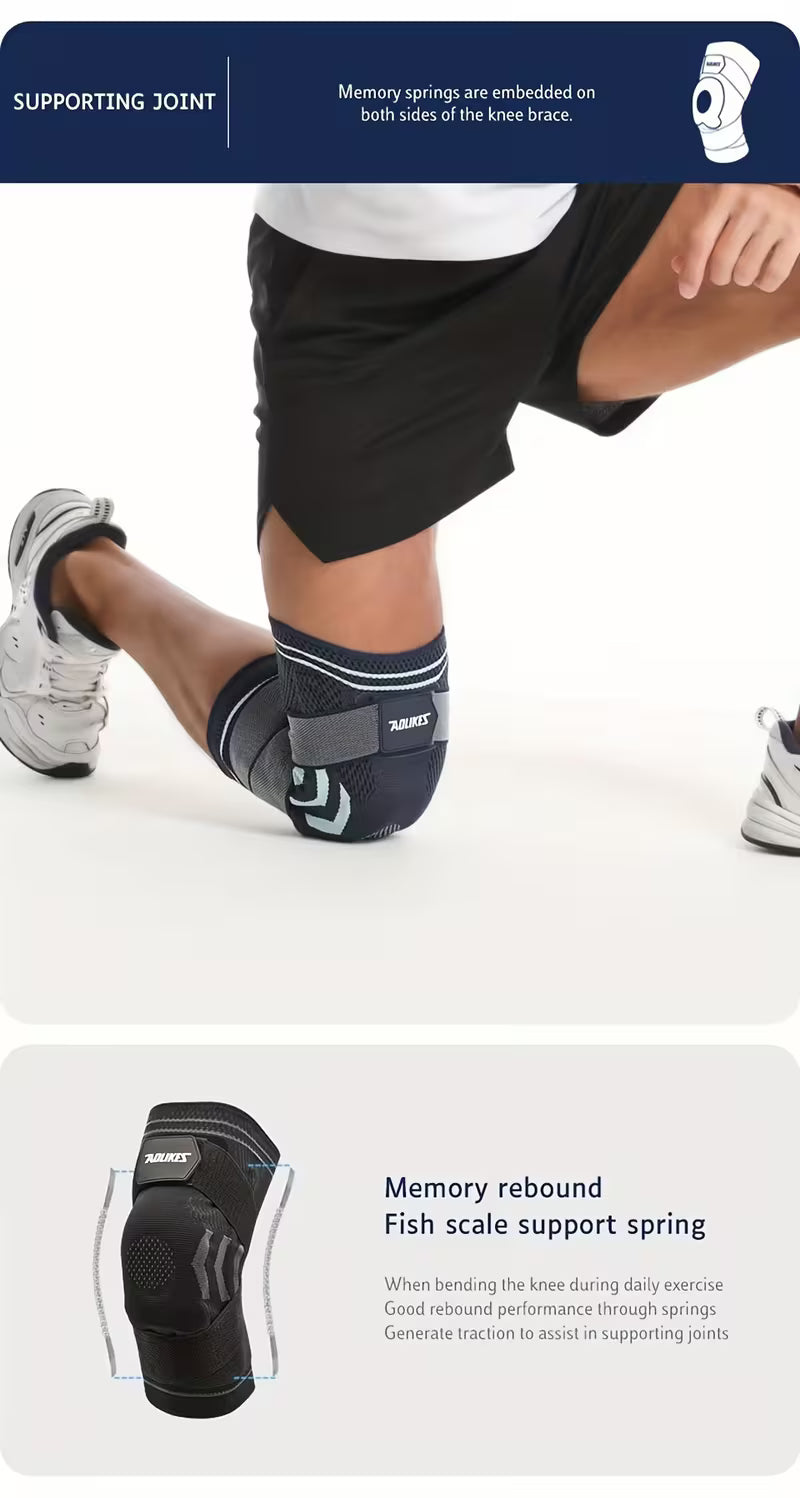 Genouillère sportive avec compression et bande antidérapante - e-tao.ca