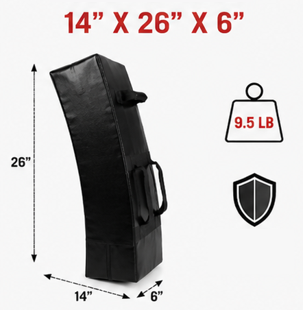 Bouclier de frappe Wacoku – 14x26x6 pouces - robuste et sécuritaire