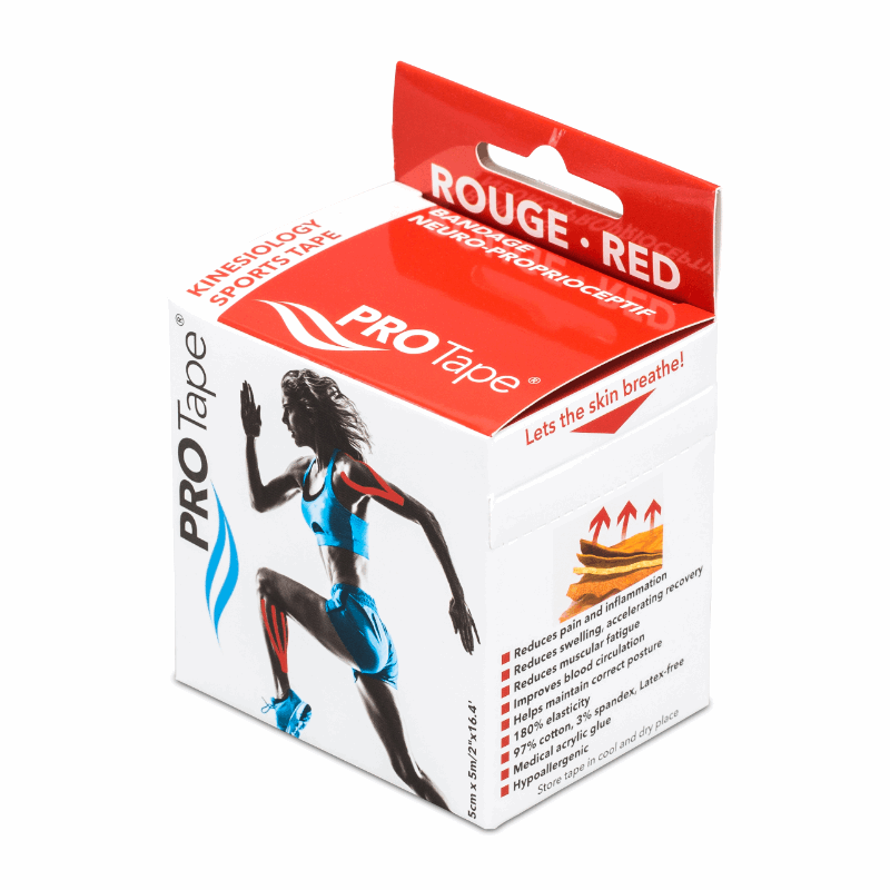 ProTape - Bandages neuro-proprioceptifs - MASSOKIT Rouge