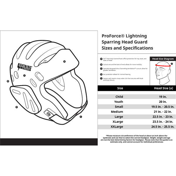 Casque de combat - ProForce Lightning - Rouge