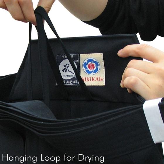 Hakama Tetron (Polyester/Rayonne) - Aikido aikikai - Tozando - noir