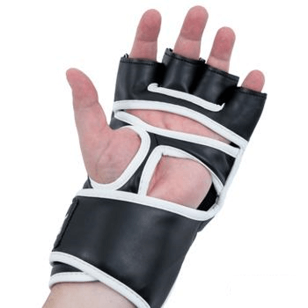 Gant de MMA en cuir - Proforce Gladiator - Noir et blanc