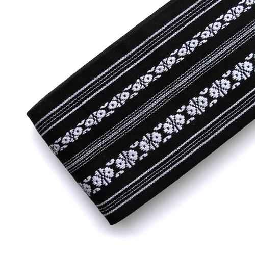 Ceinture/Obi de iaido en coton - noir